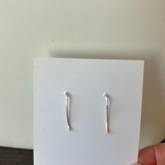 Thai Silver Om Charm Earrings Sterling Silver‎ Earwires NWT - Picture 4 of 6